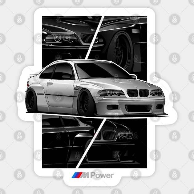 BMW E46 Rocket Bunny Sticker by rizadeli